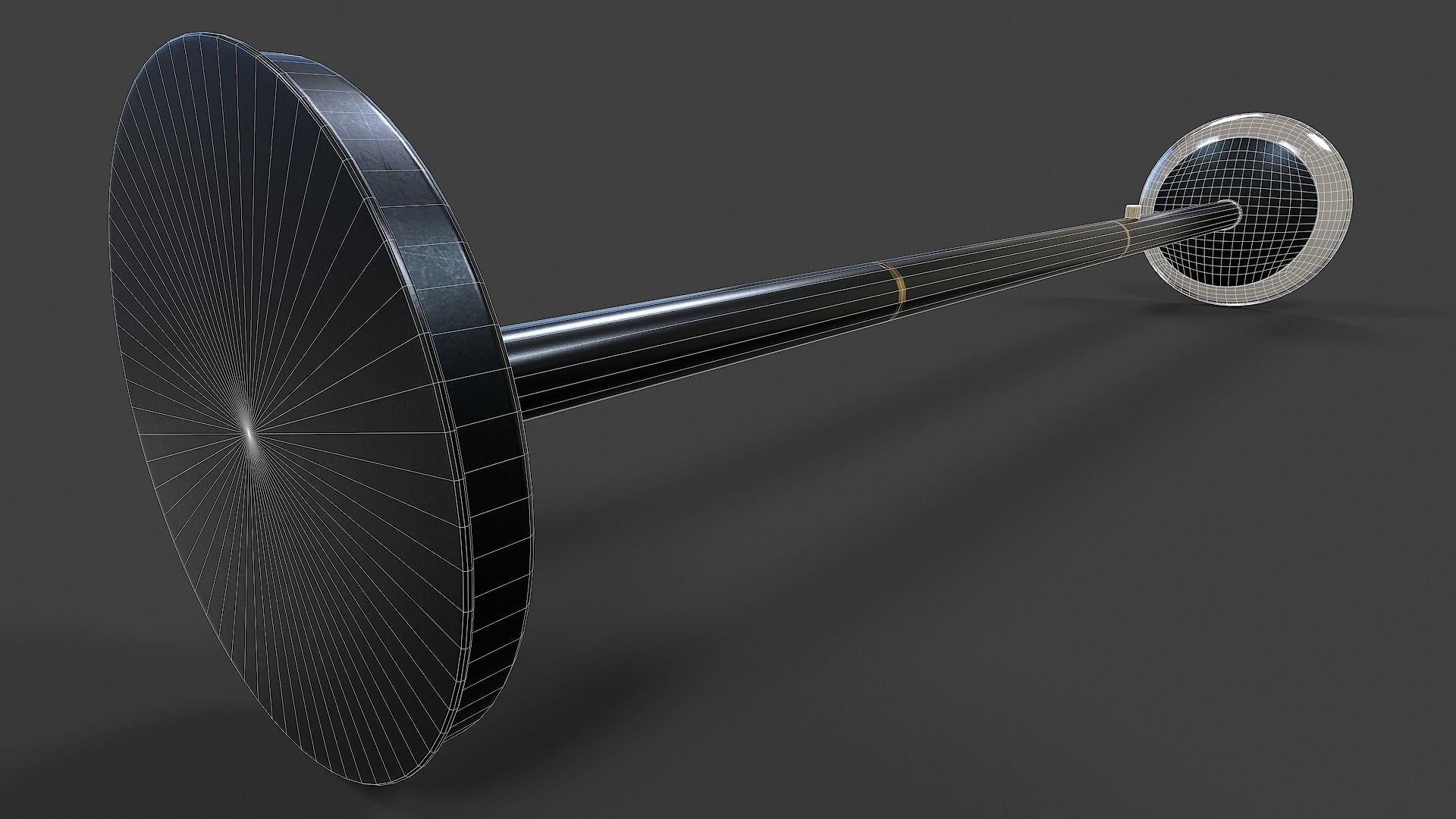 Torchiere Floor Lamp - Low Poly Low-poly 3D model_27