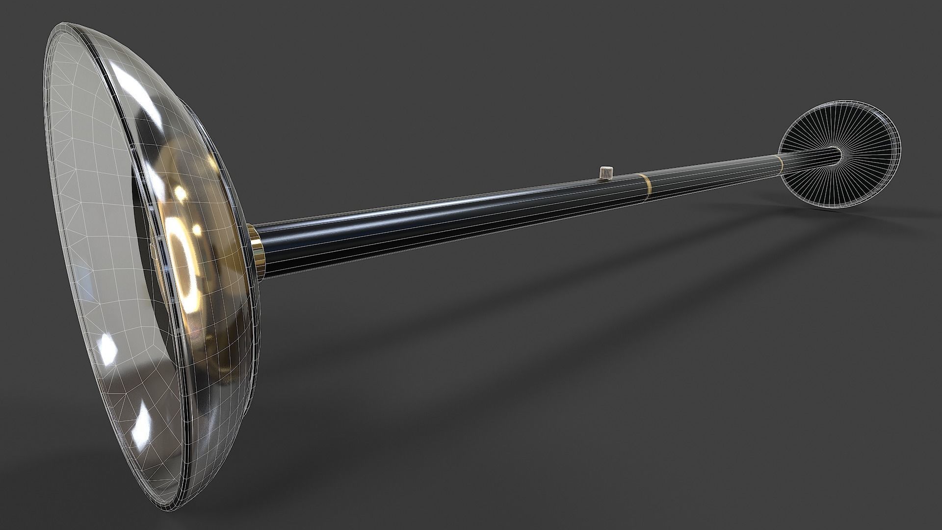 Torchiere Floor Lamp - Low Poly Low-poly 3D model_25