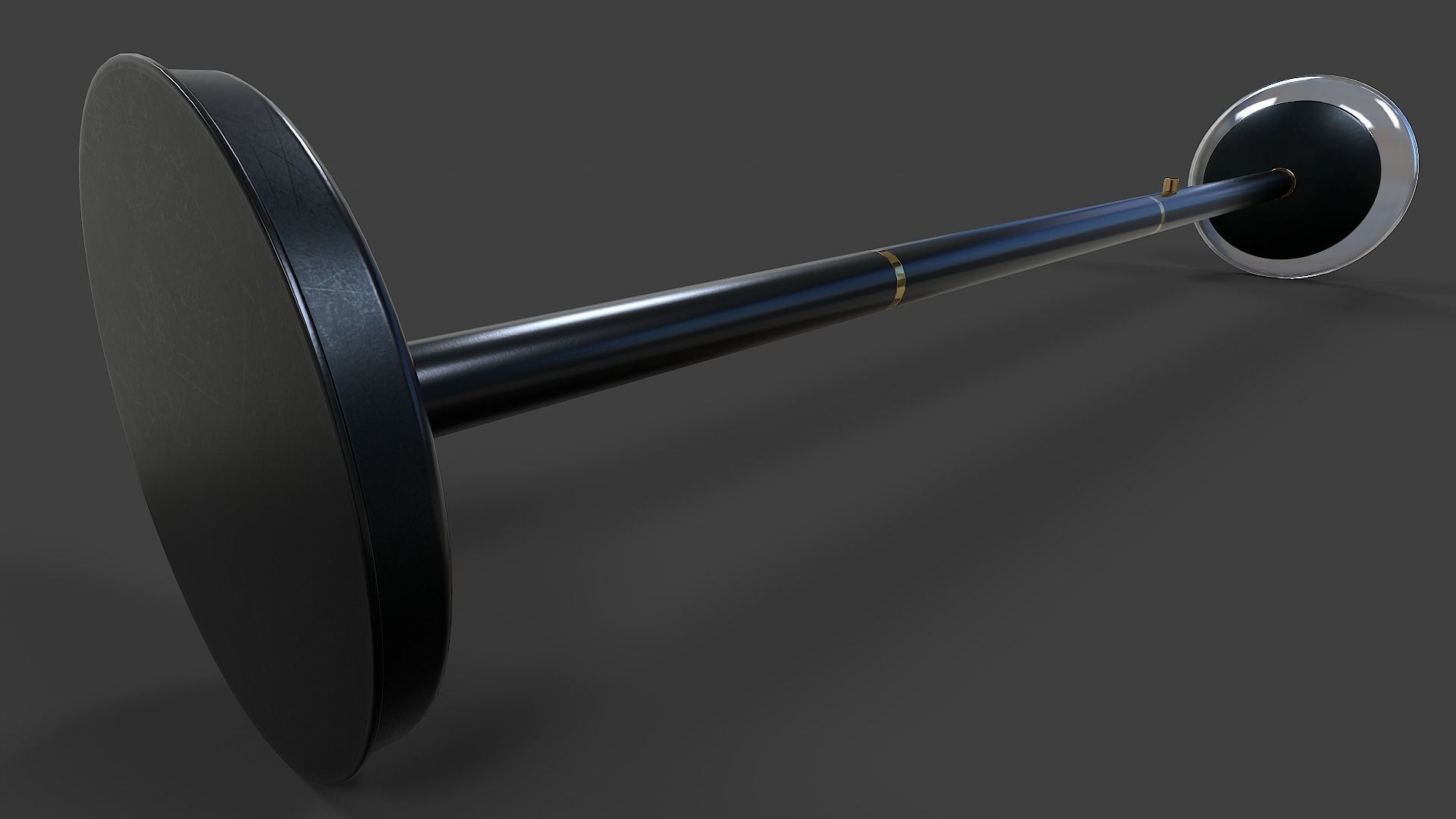 Torchiere Floor Lamp - Low Poly Low-poly 3D model_16