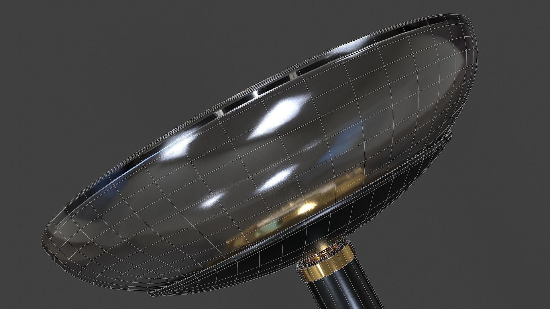 Torchiere Floor Lamp - Low Poly Low-poly 3D model_32