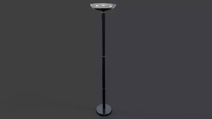 Torchiere Floor Lamp - Low Poly Low-poly 3D model