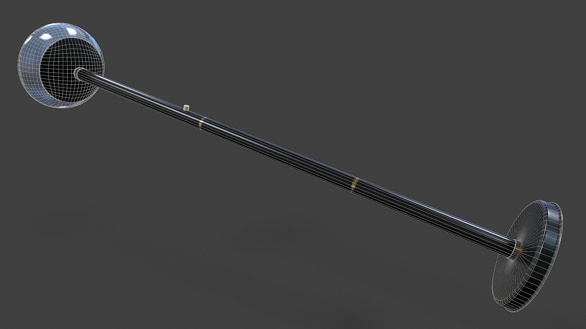 Torchiere Floor Lamp - Low Poly Low-poly 3D model_29