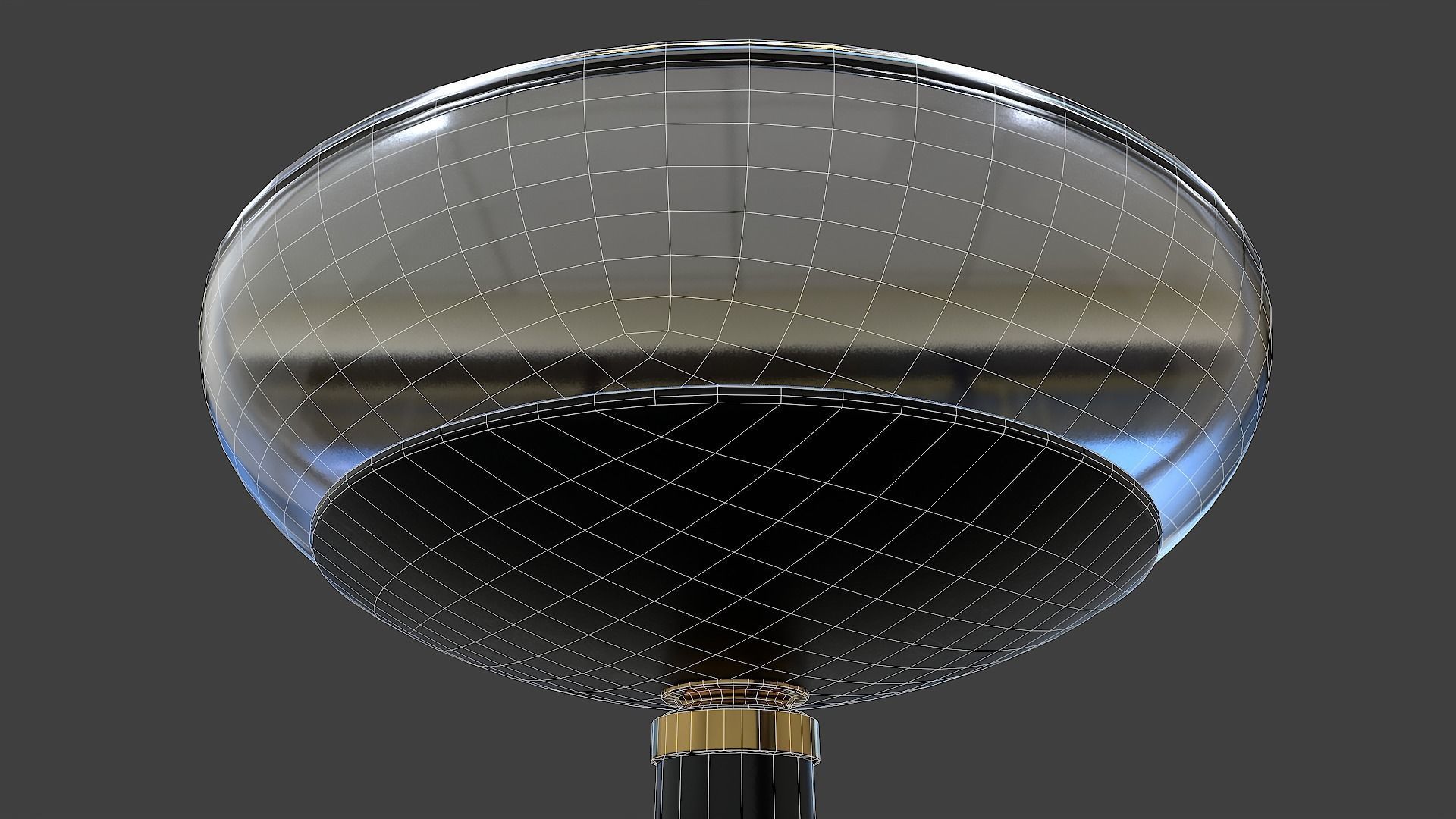 Torchiere Floor Lamp - Low Poly Low-poly 3D model_7