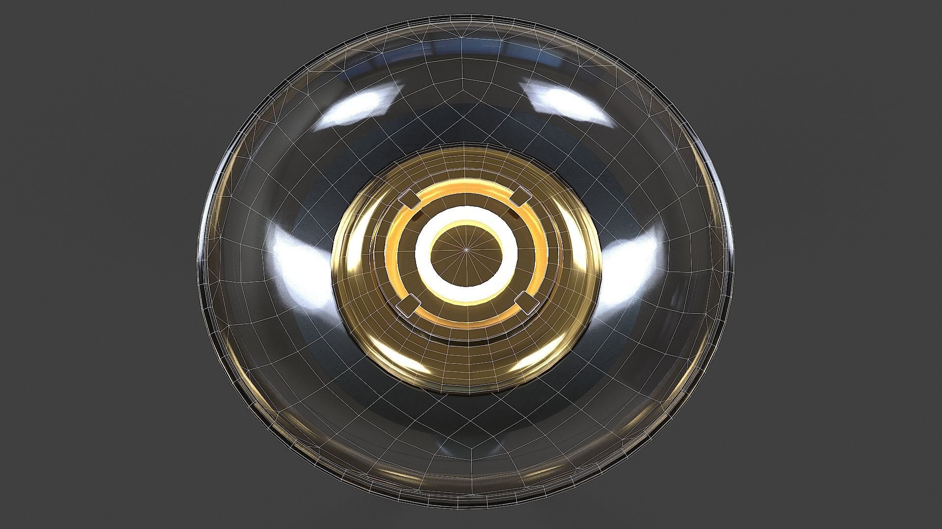 Torchiere Floor Lamp - Low Poly Low-poly 3D model_15