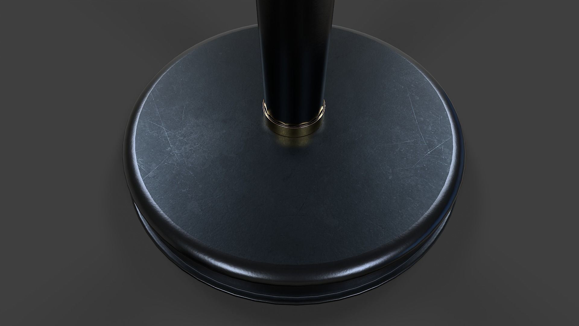 Torchiere Floor Lamp - Low Poly Low-poly 3D model_8