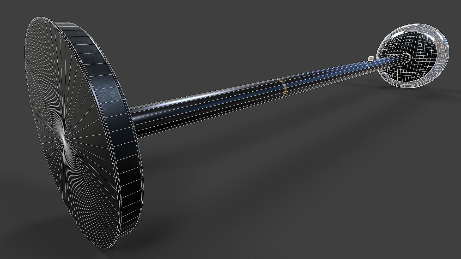 Torchiere Floor Lamp - Low Poly Low-poly 3D model_17