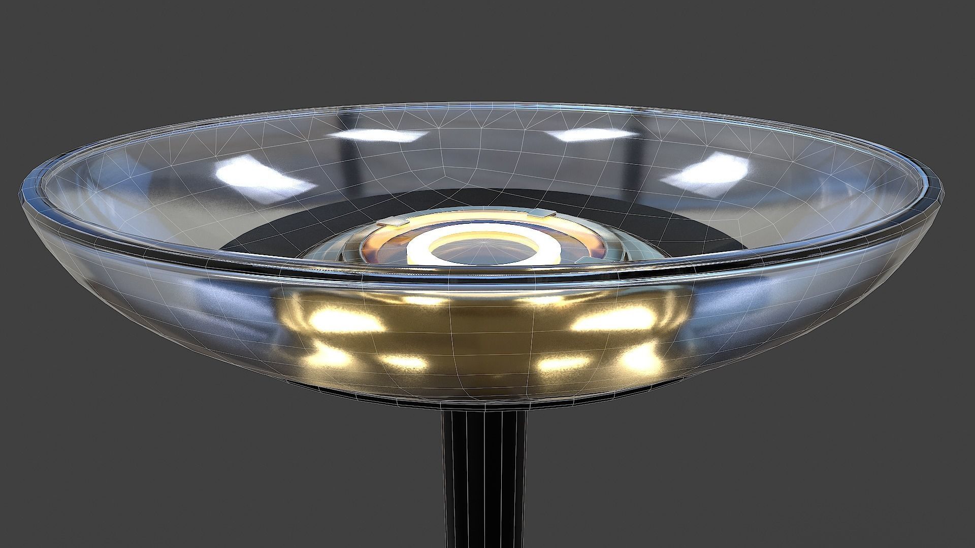 Torchiere Floor Lamp - Low Poly Low-poly 3D model_5