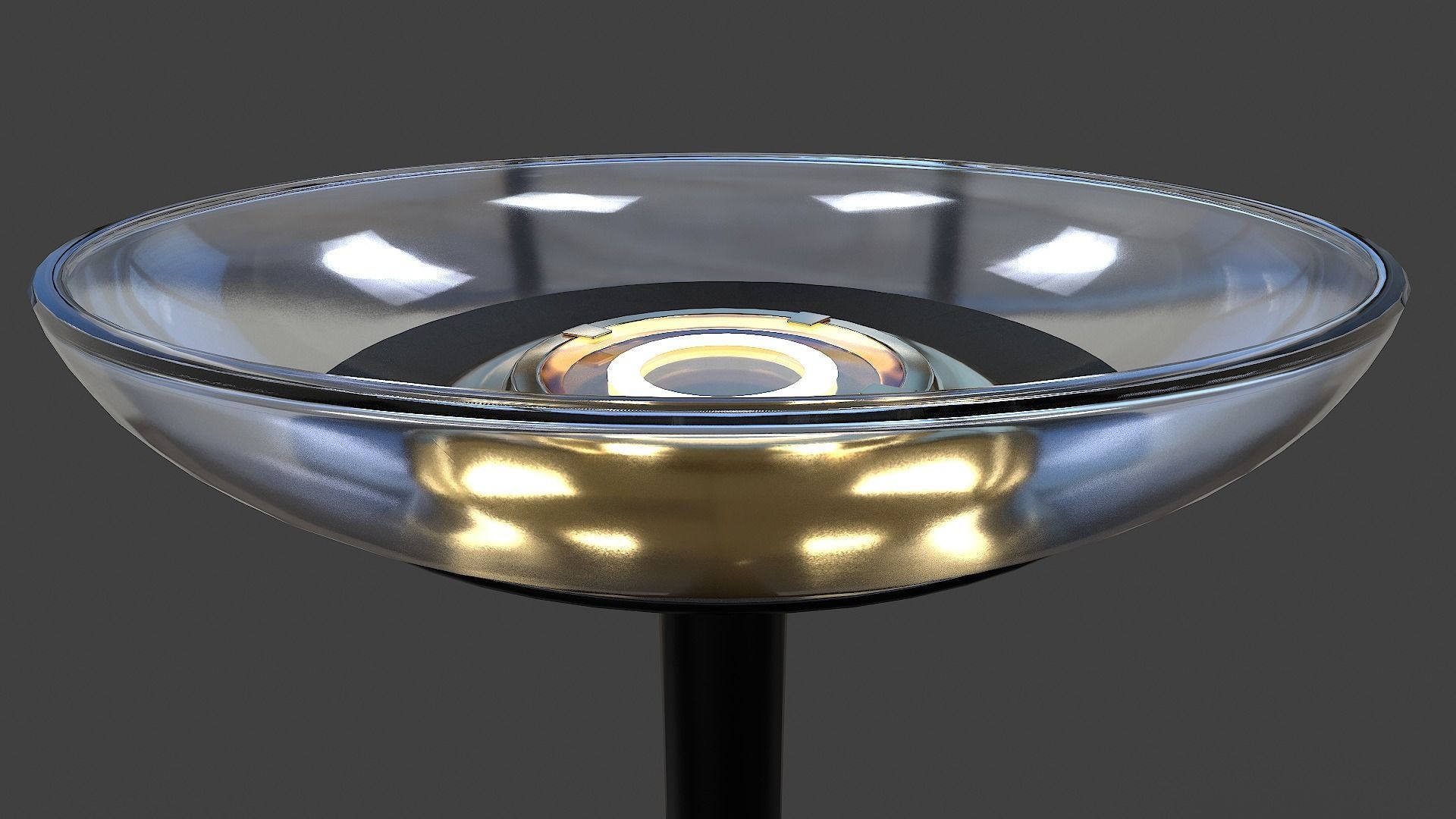 Torchiere Floor Lamp - Low Poly Low-poly 3D model_4