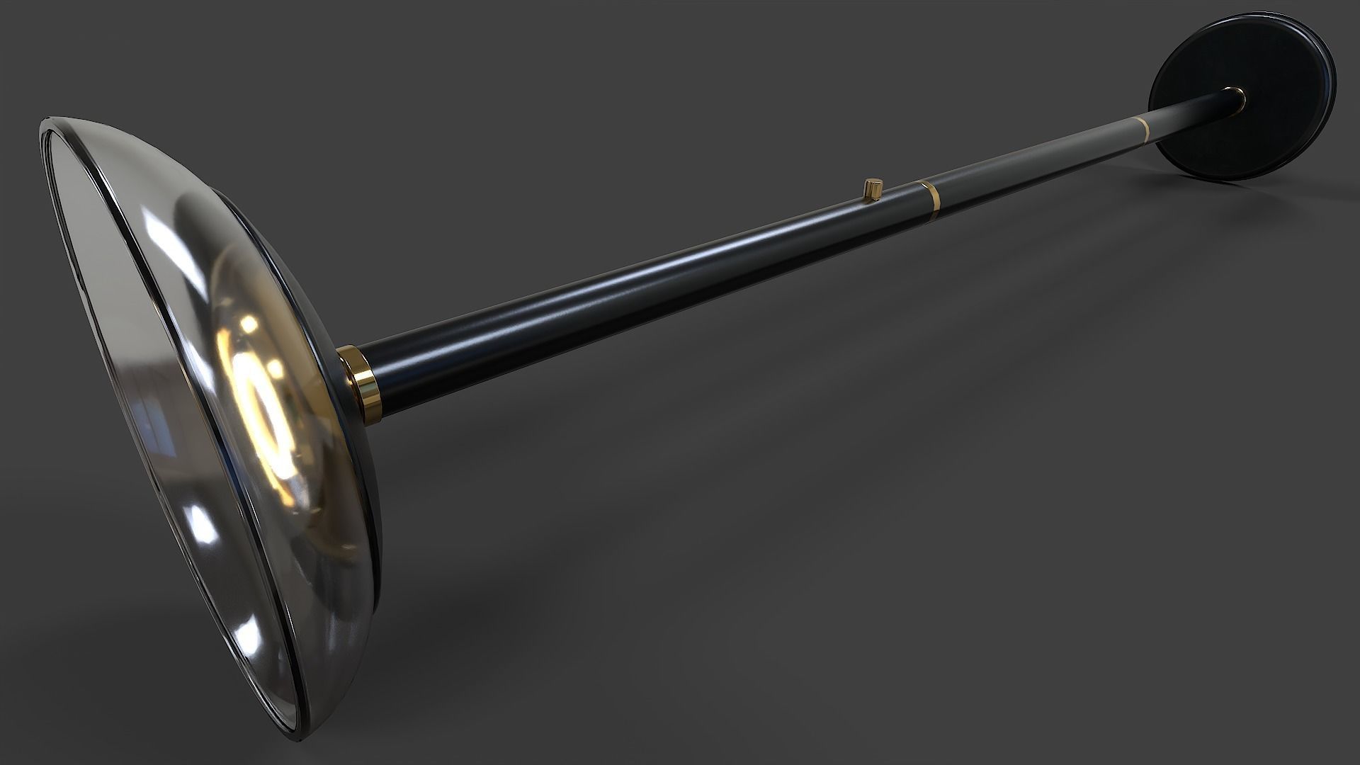 Torchiere Floor Lamp - Low Poly Low-poly 3D model_12