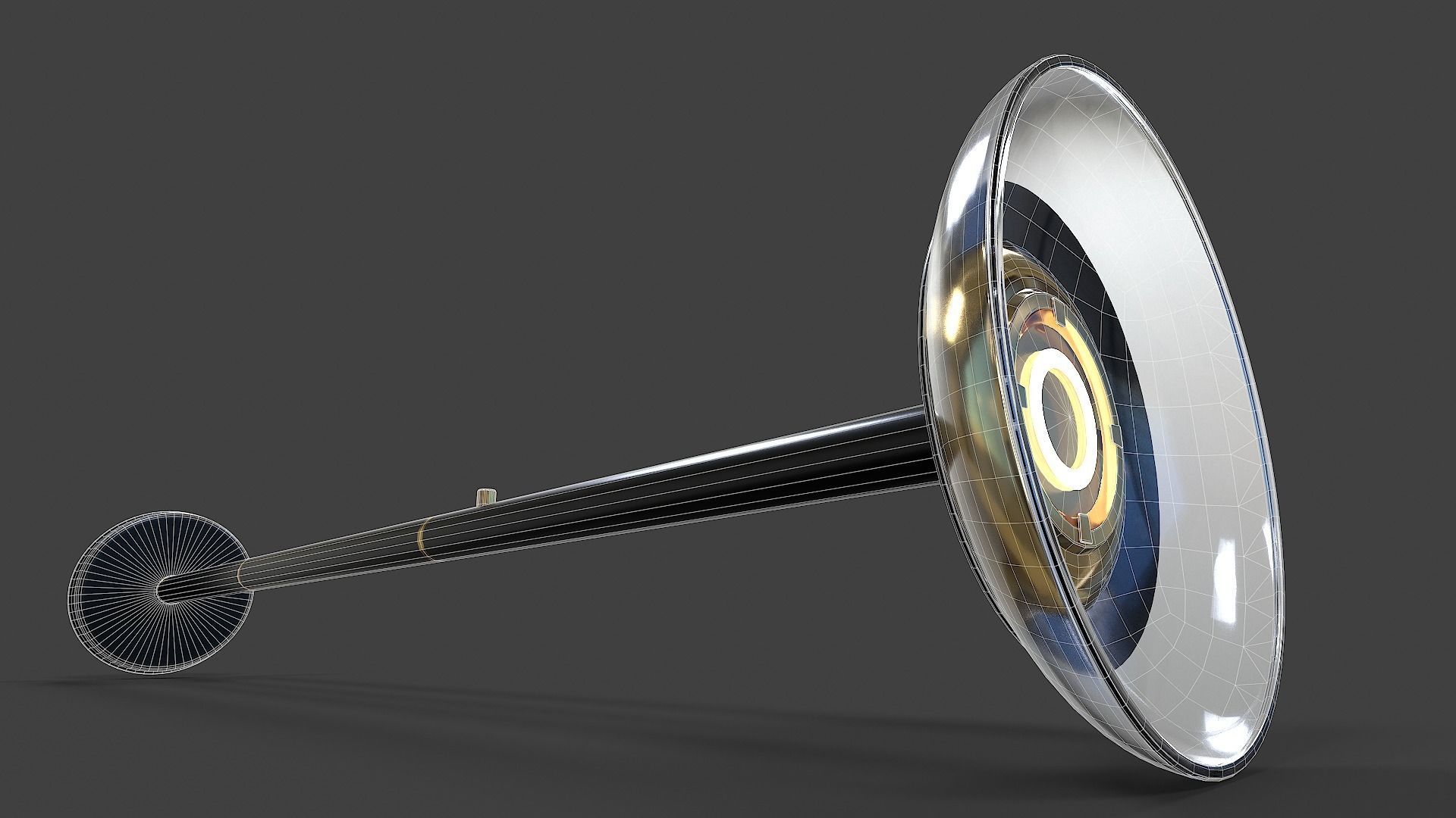 Torchiere Floor Lamp - Low Poly Low-poly 3D model_21