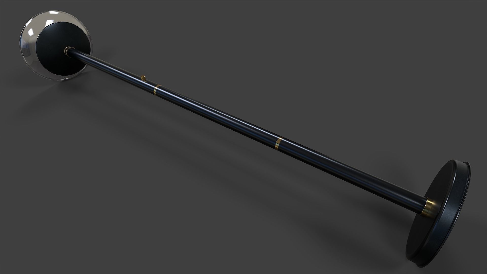 Torchiere Floor Lamp - Low Poly Low-poly 3D model_10