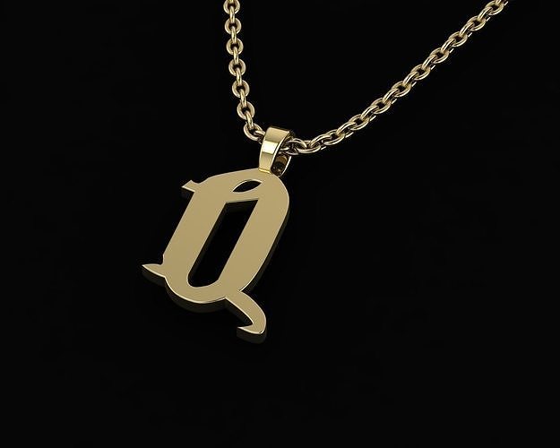 letter Q 3D print model