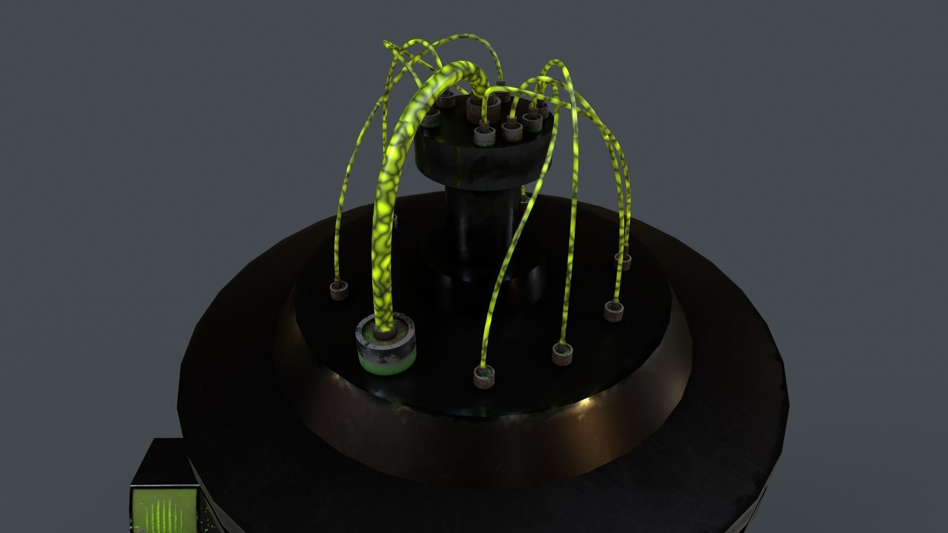 Sci-Fi Production Machine Low-poly 3D model_15