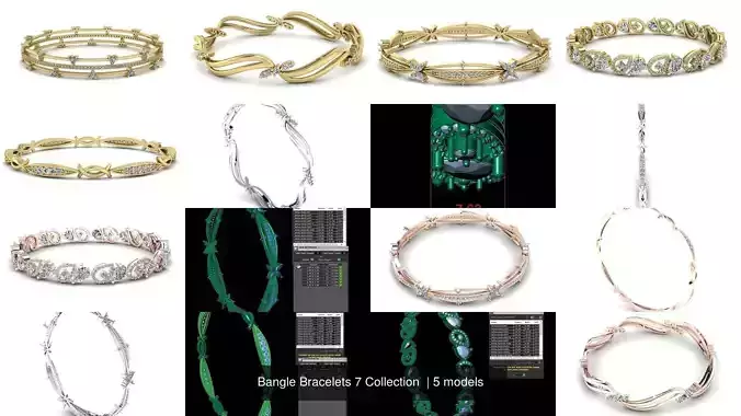 Bangle Bracelets 7 Collection