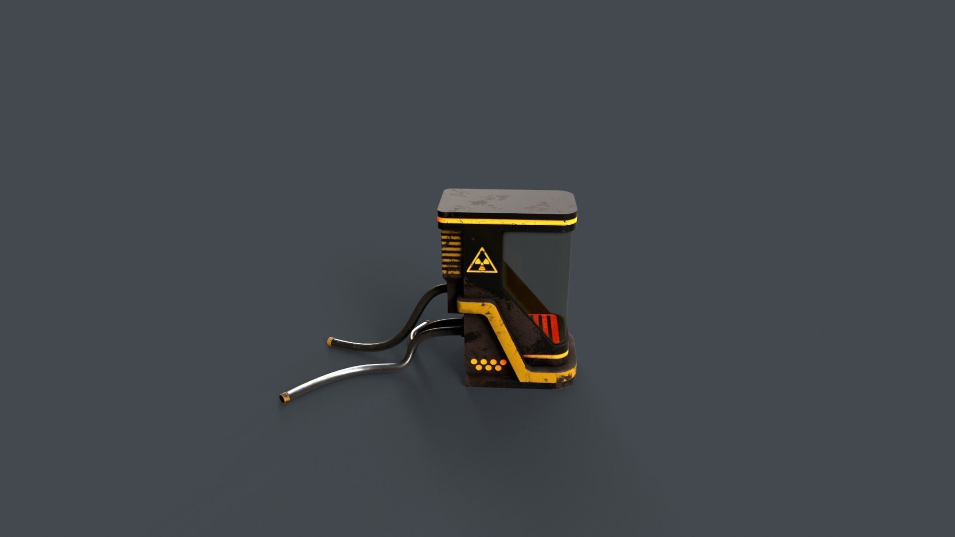 Sci-Fi Teleportation Capsule Low-poly 3D model_20