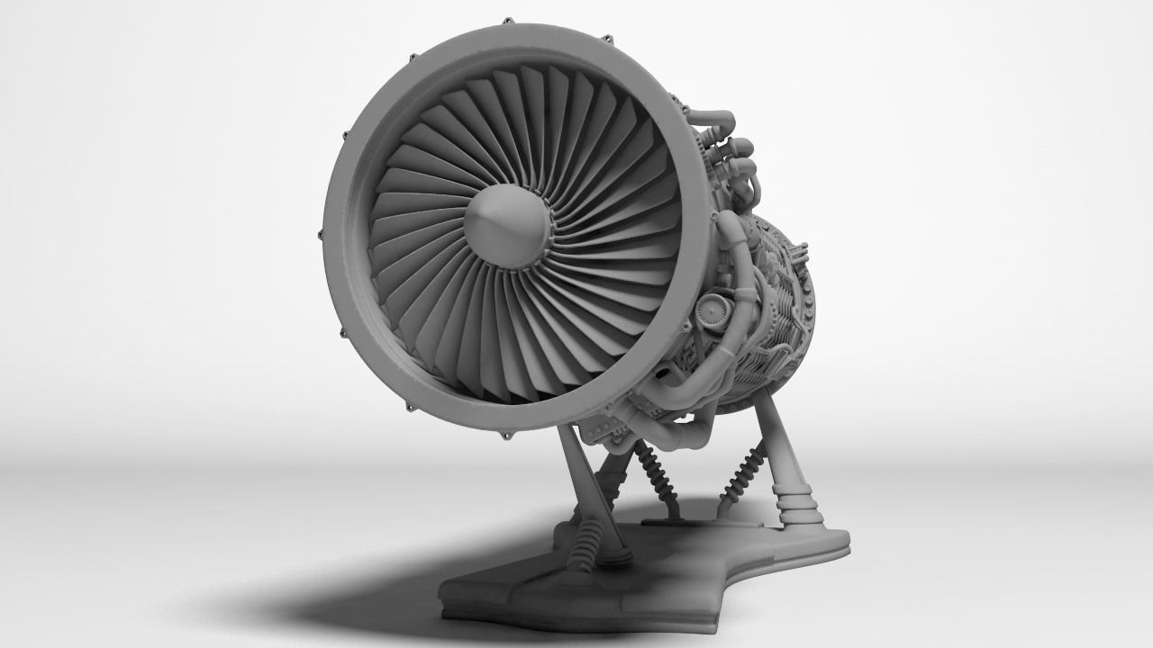 jet engine for Print 3D model 3D printable | CGTrader