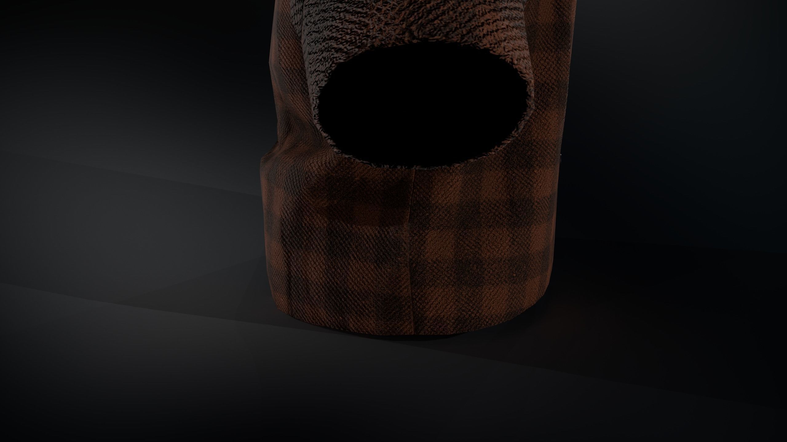Brown Flannel Shirt Low-poly 3D model_16