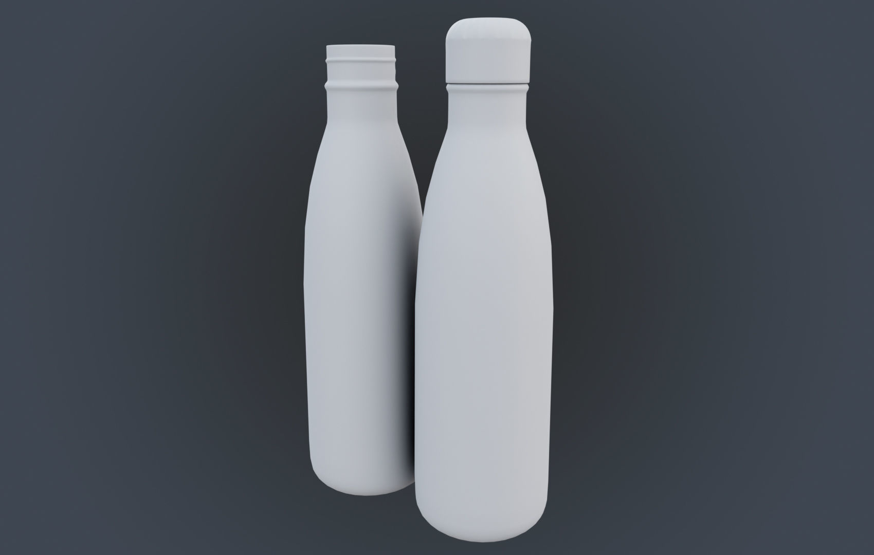 Steel Water Bottle Low-poly 3D model_15