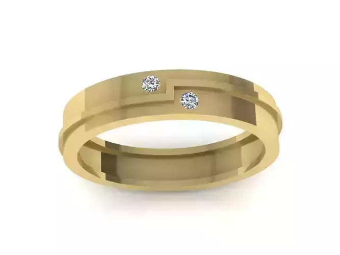 Diamond Jewelry Men Ring 3D print model