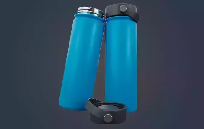 Large Water Bottle Low-poly 3D model