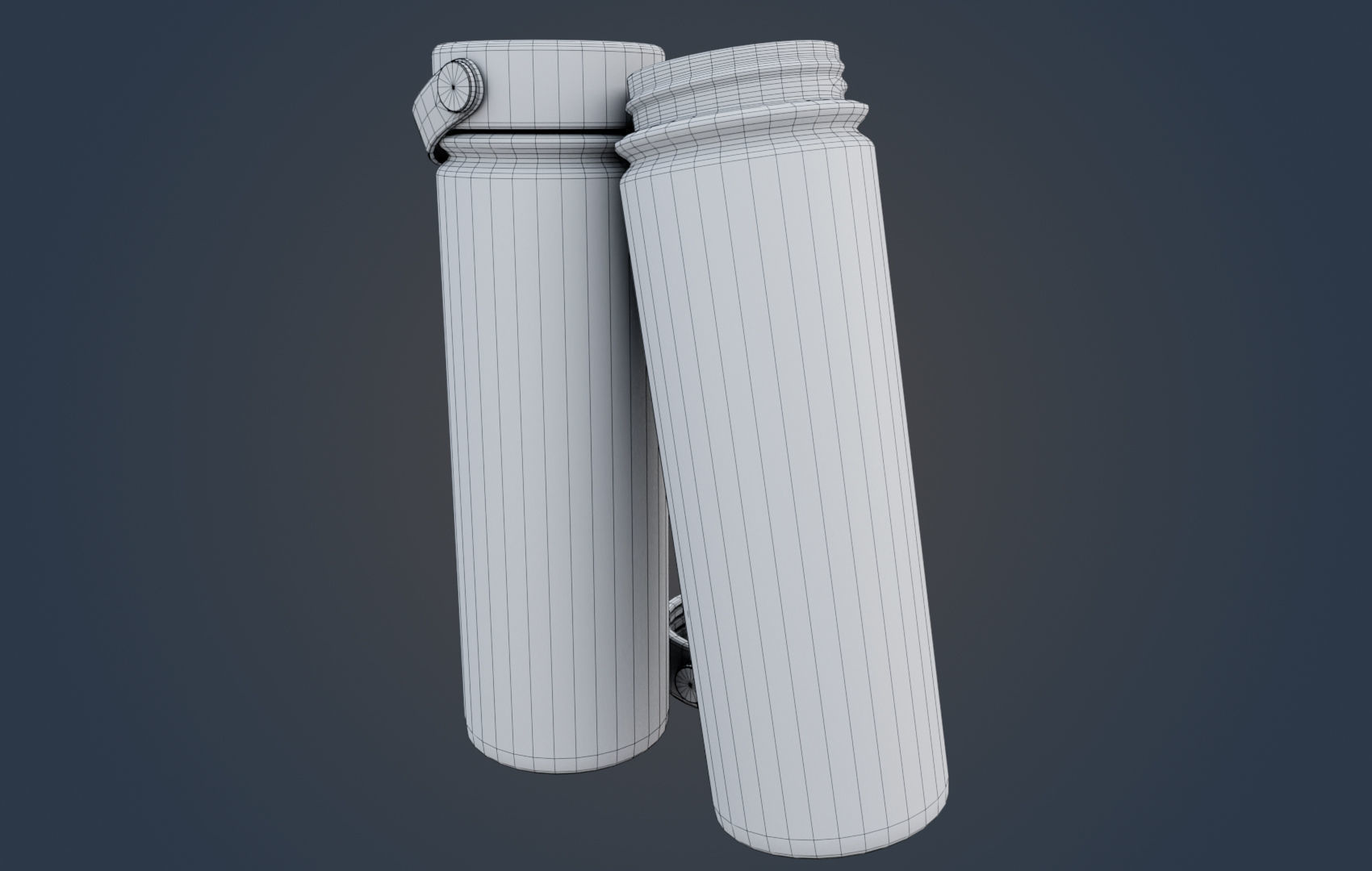 Large Water Bottle Low-poly 3D model_22