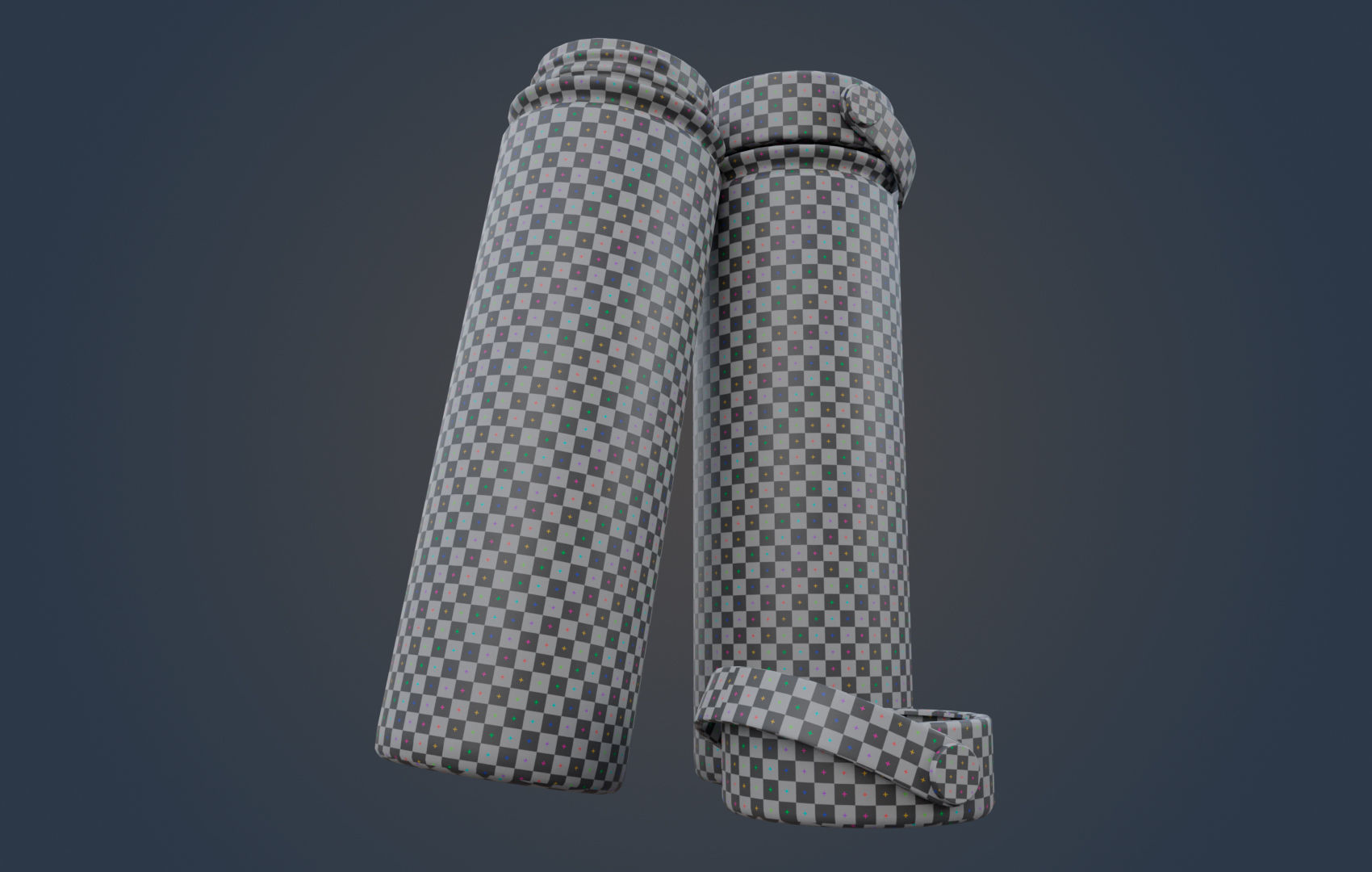 Large Water Bottle Low-poly 3D model_13