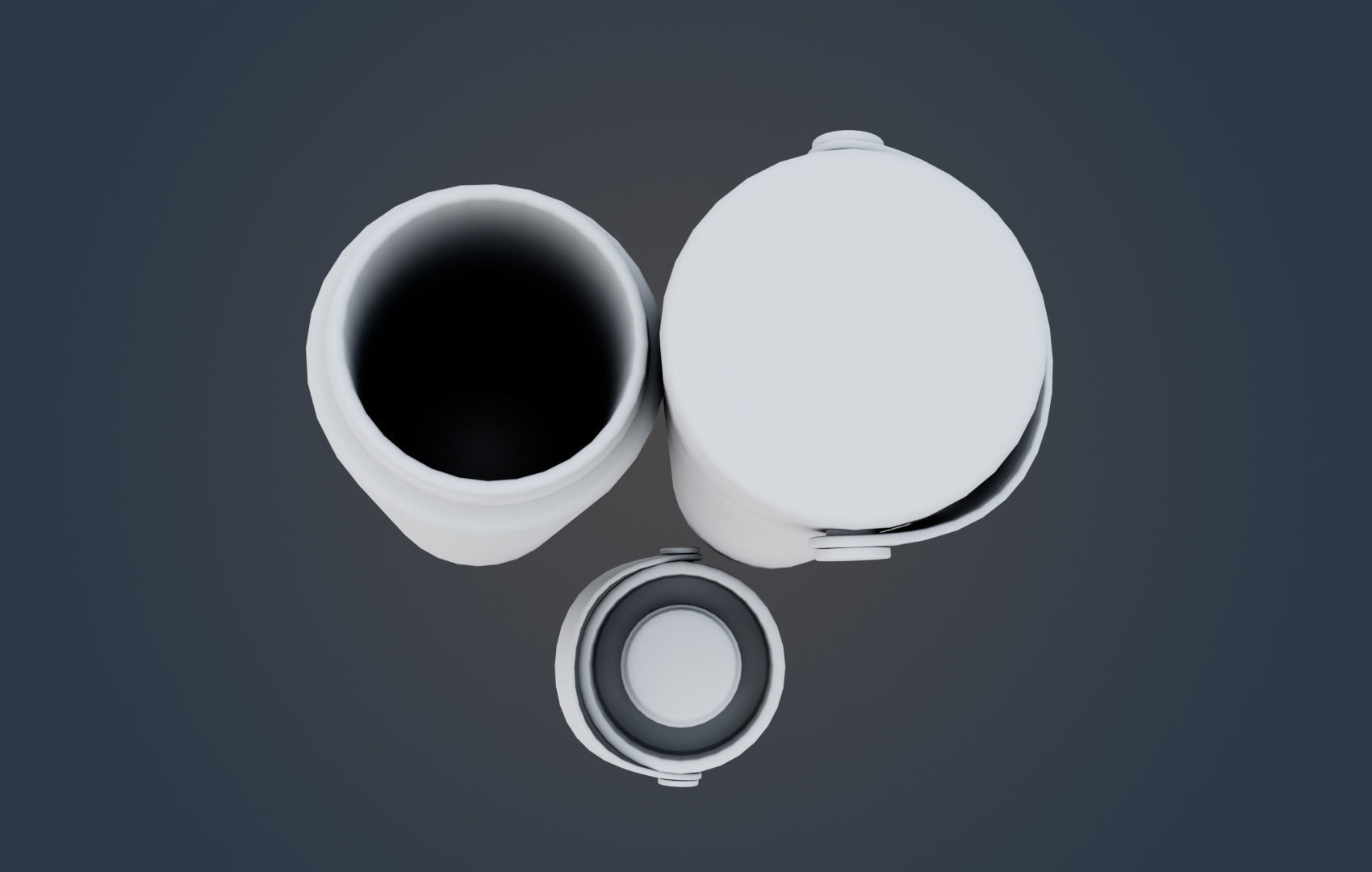 Large Water Bottle Low-poly 3D model_24