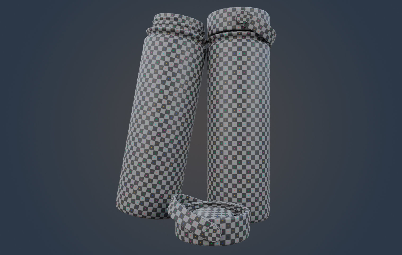 Large Water Bottle Low-poly 3D model_29