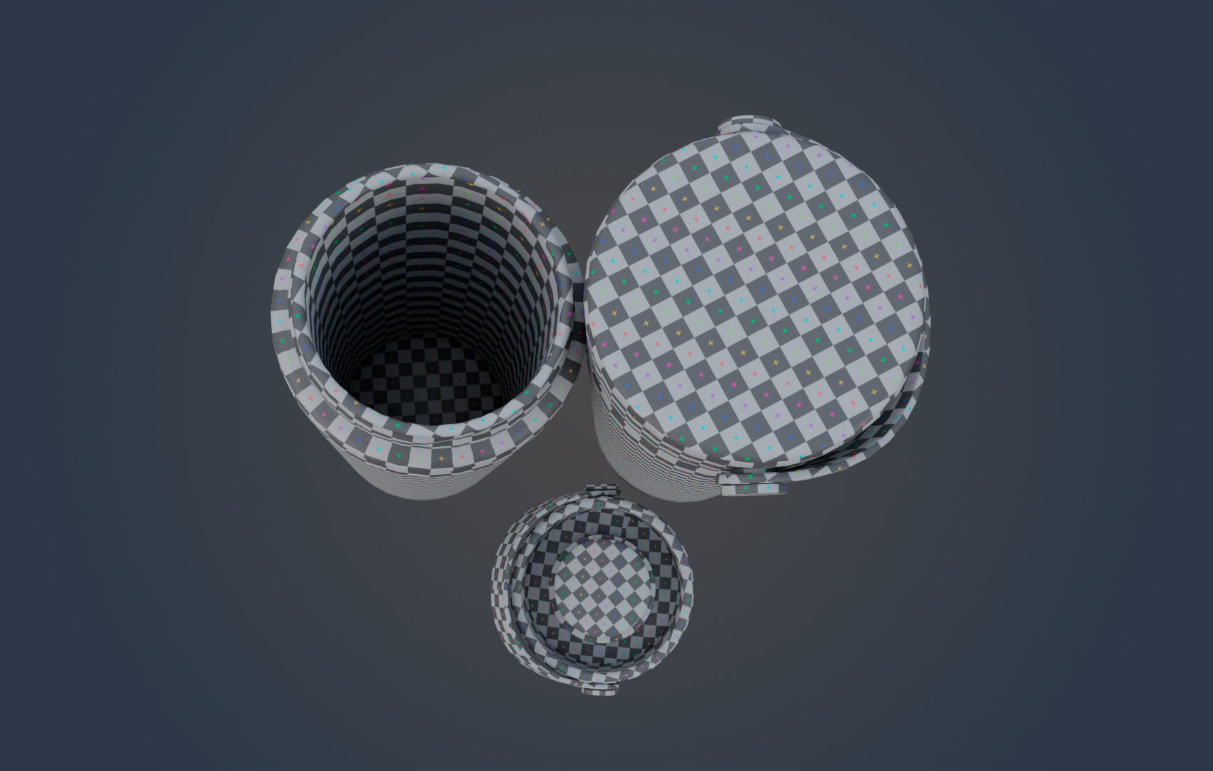 Large Water Bottle Low-poly 3D model_35