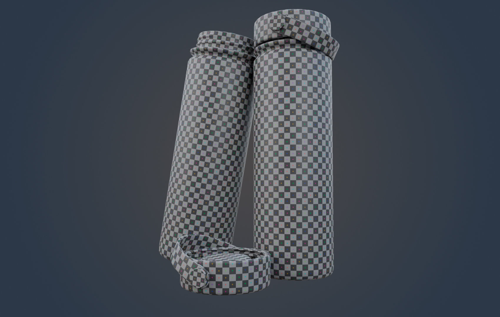 Large Water Bottle Low-poly 3D model_32