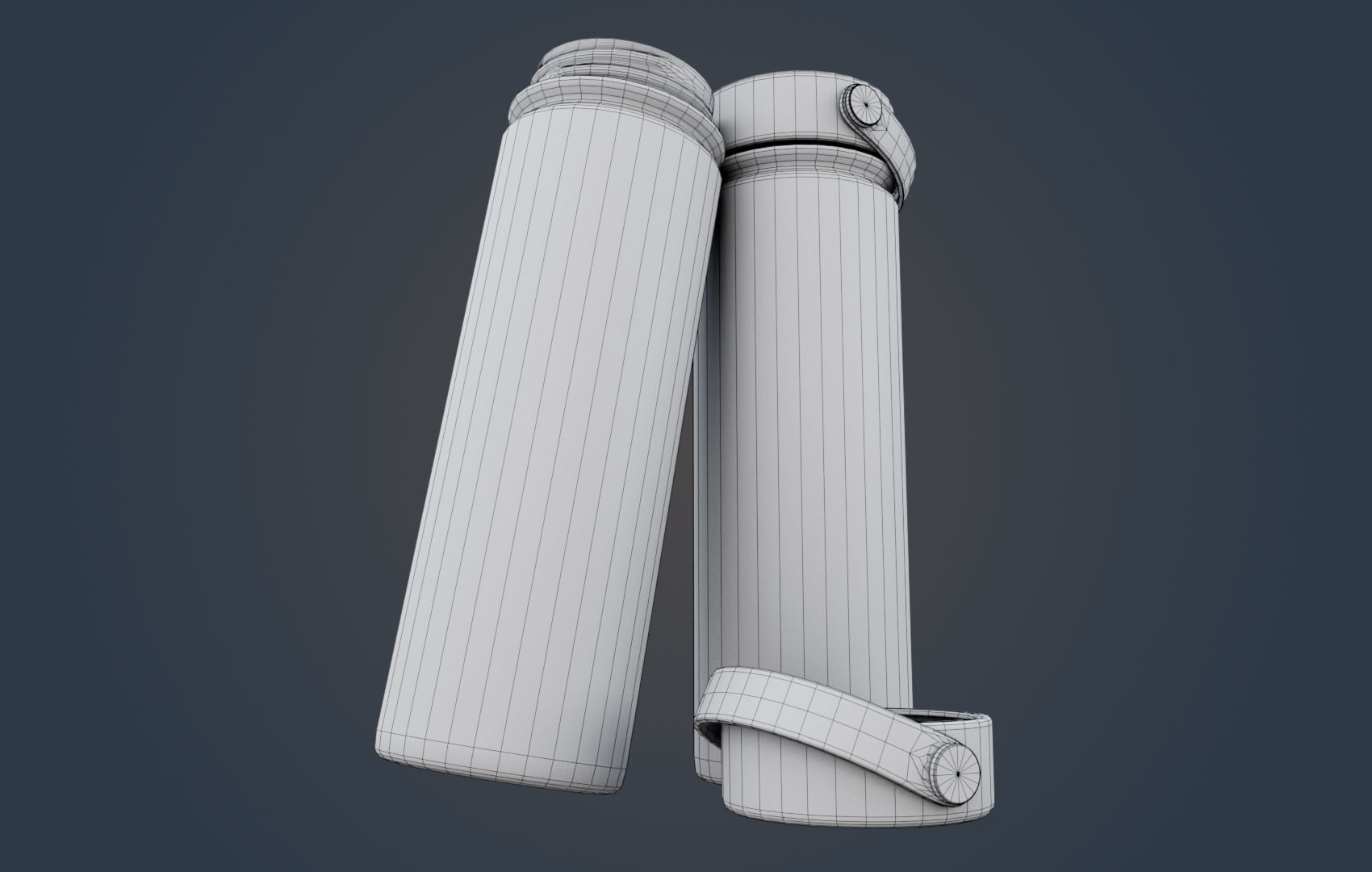 Large Water Bottle Low-poly 3D model_12