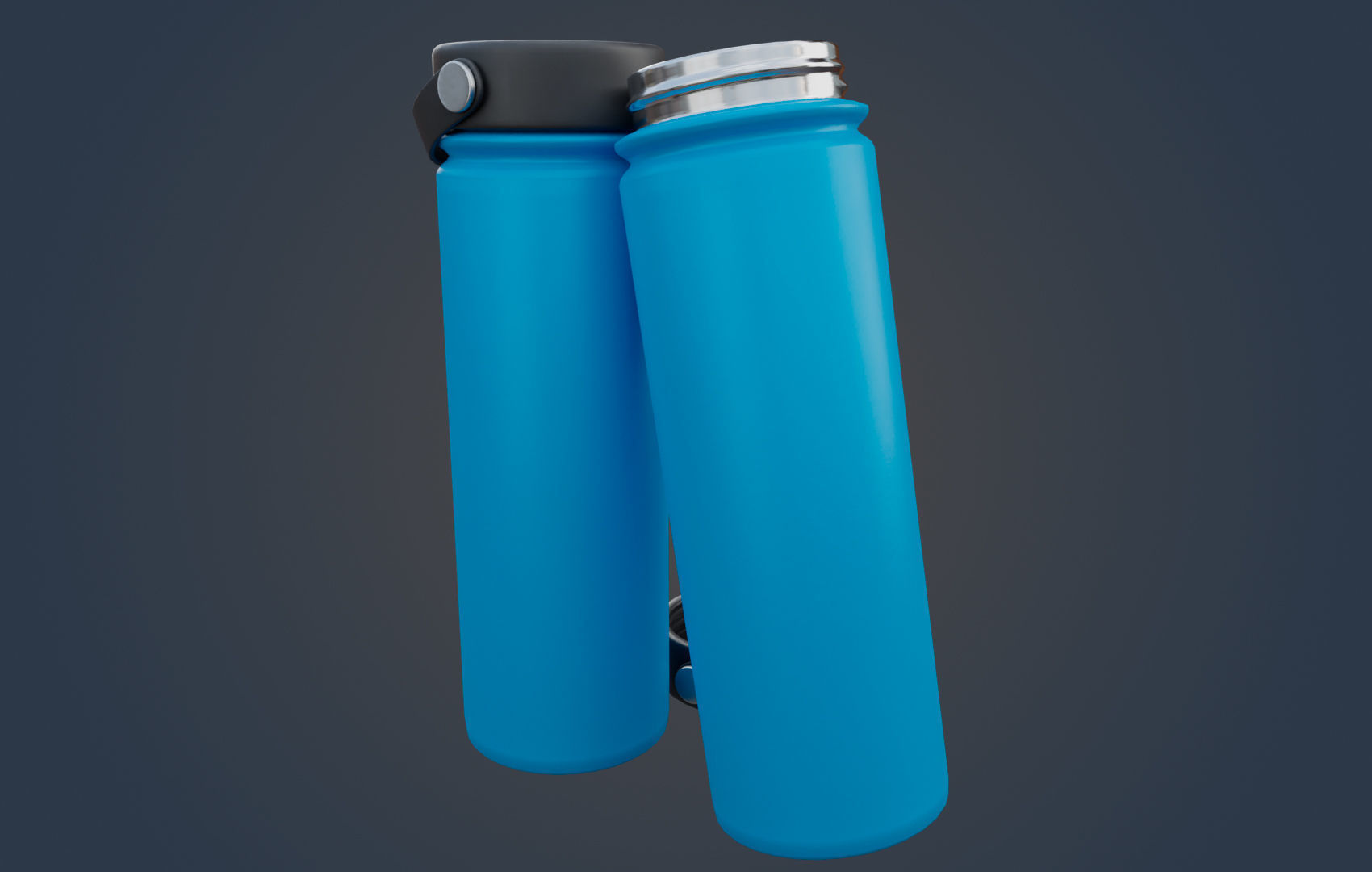 Large Water Bottle Low-poly 3D model_5