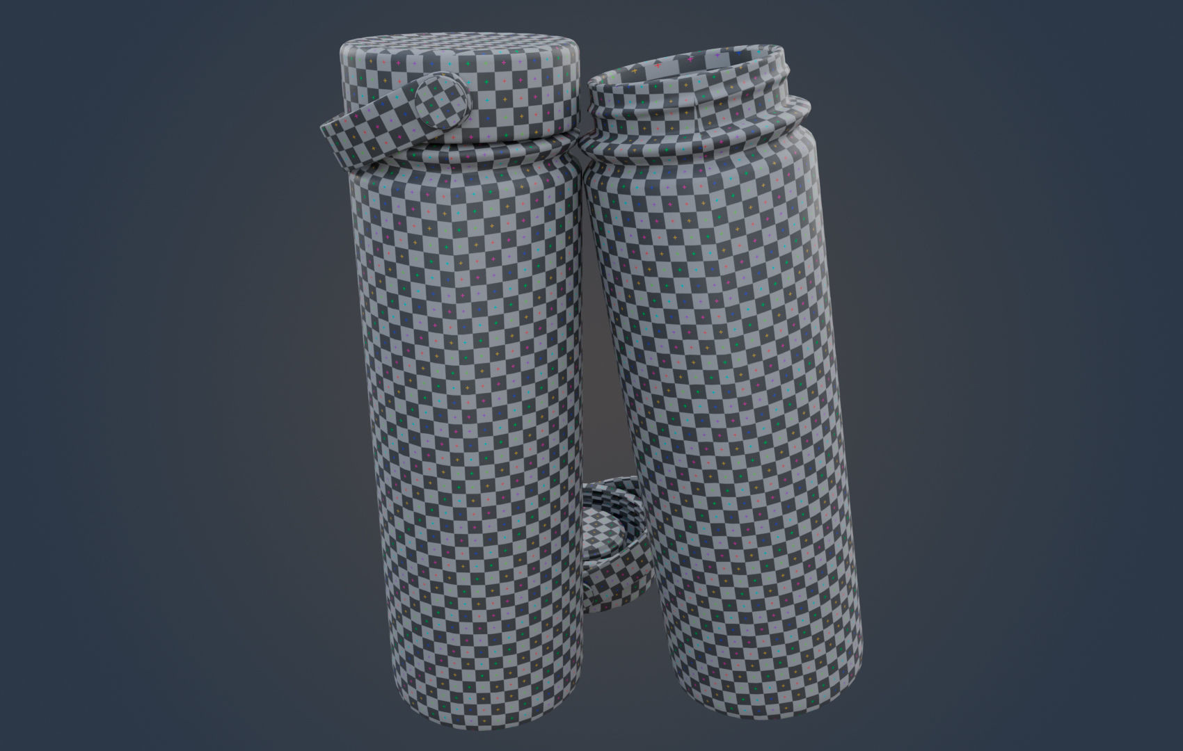 Large Water Bottle Low-poly 3D model_26