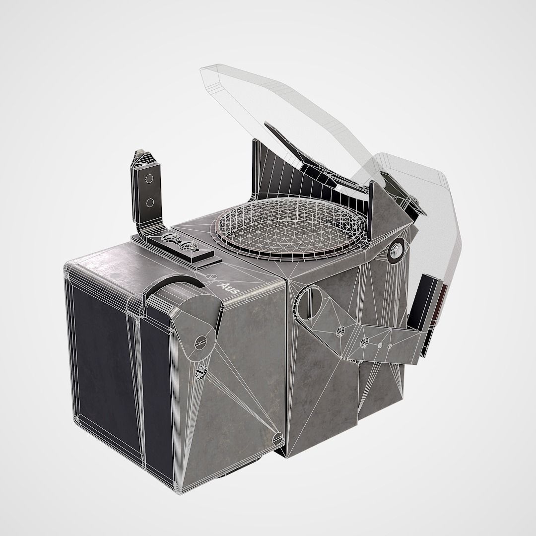 Revi 16B  WWII German optical sight  Low-poly 3D model_6