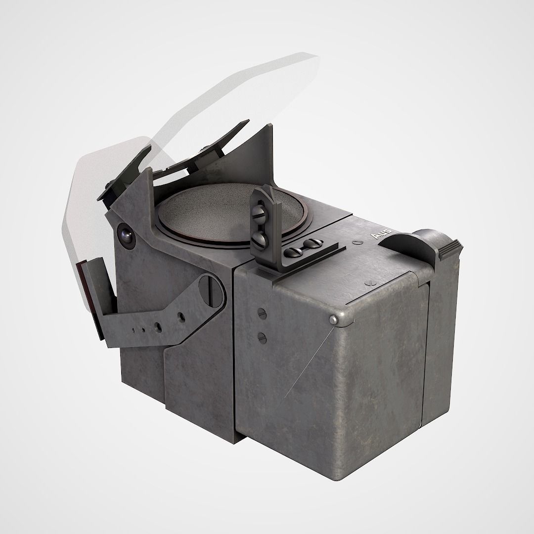 Revi 16B  WWII German optical sight  Low-poly 3D model_7