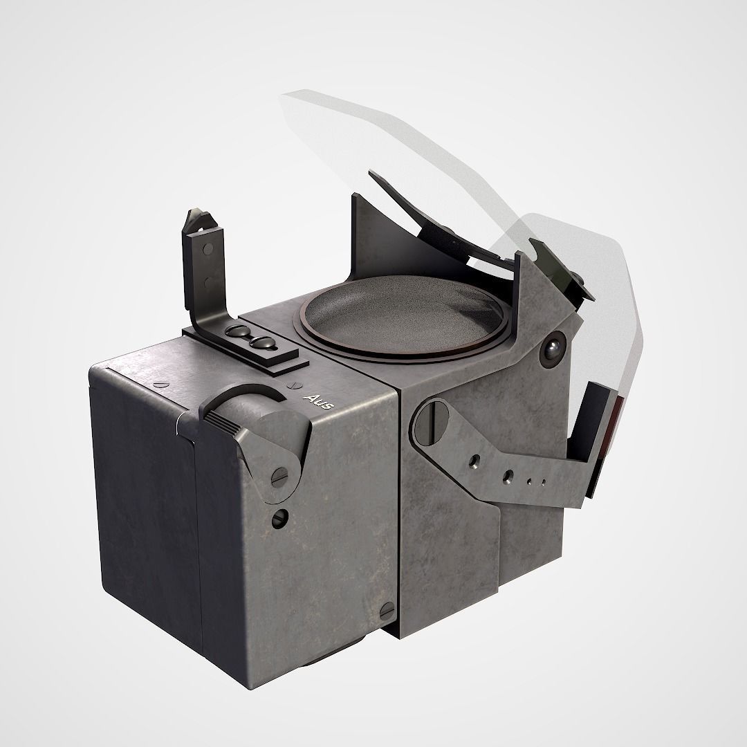 Revi 16B  WWII German optical sight  Low-poly 3D model_5