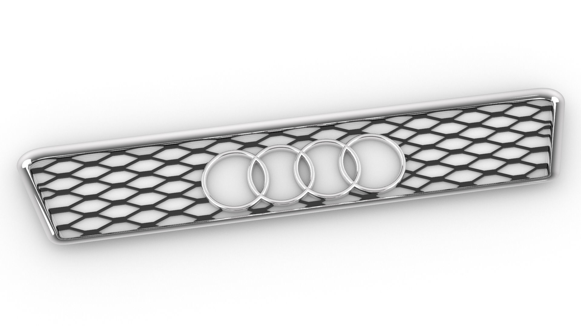 Audi honeycomb grill 3D print - Wabengrill - Wabengitter - 3D print model_6