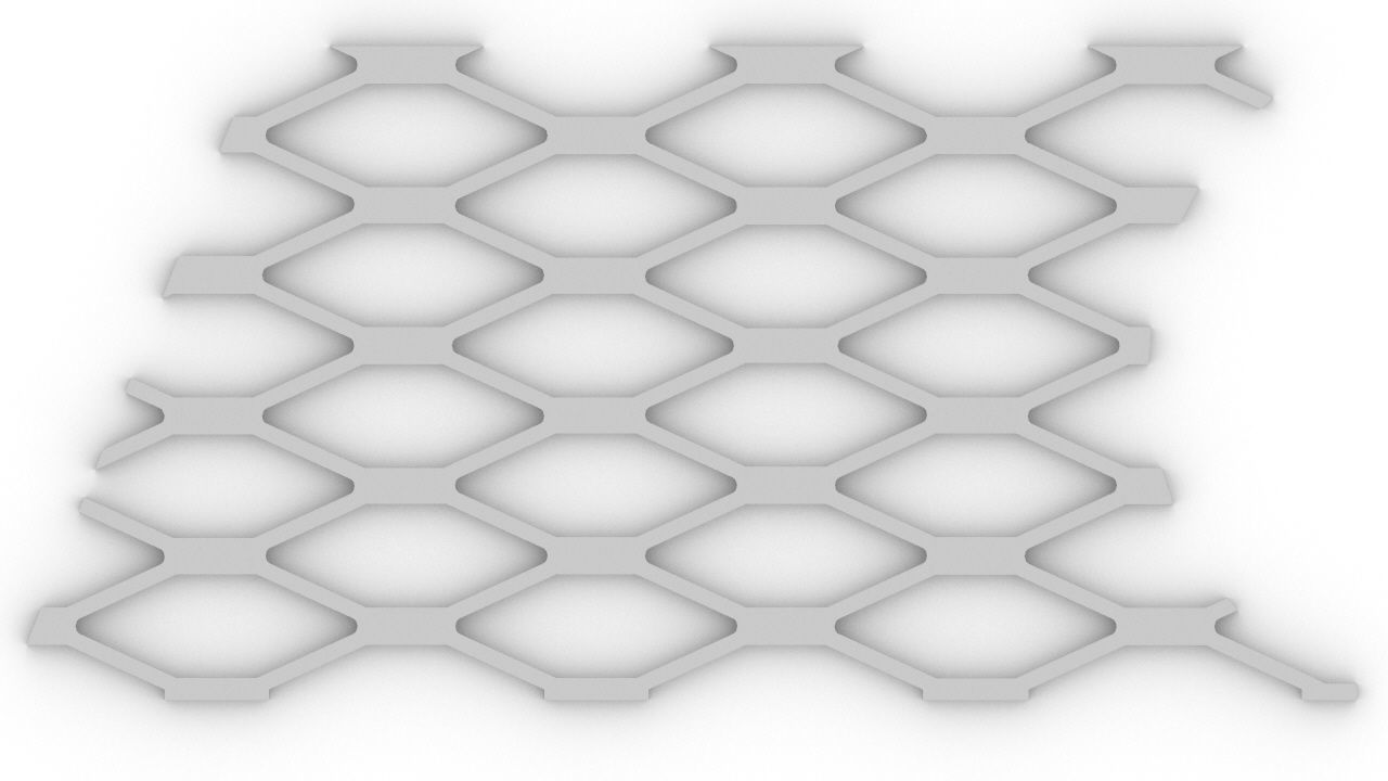 Audi honeycomb grill 3D print - Wabengrill - Wabengitter - 3D print model_4