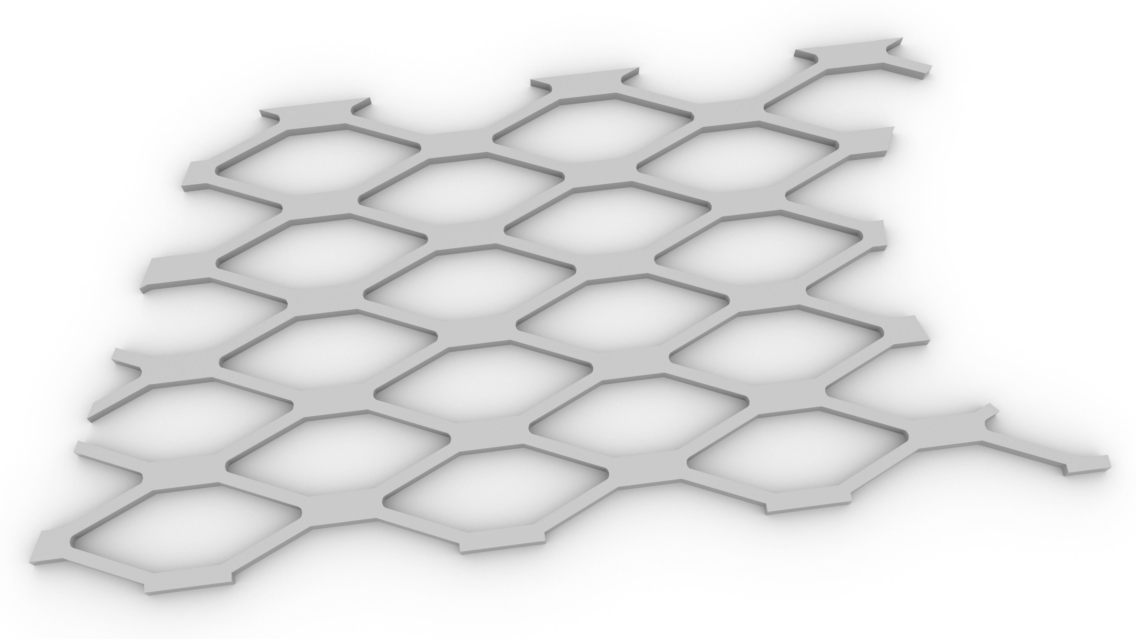 Audi honeycomb grill 3D print - Wabengrill - Wabengitter - 3D print model_3