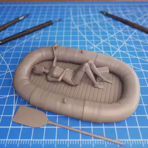 Gorillaz  - Noodle In Boat 3D print model