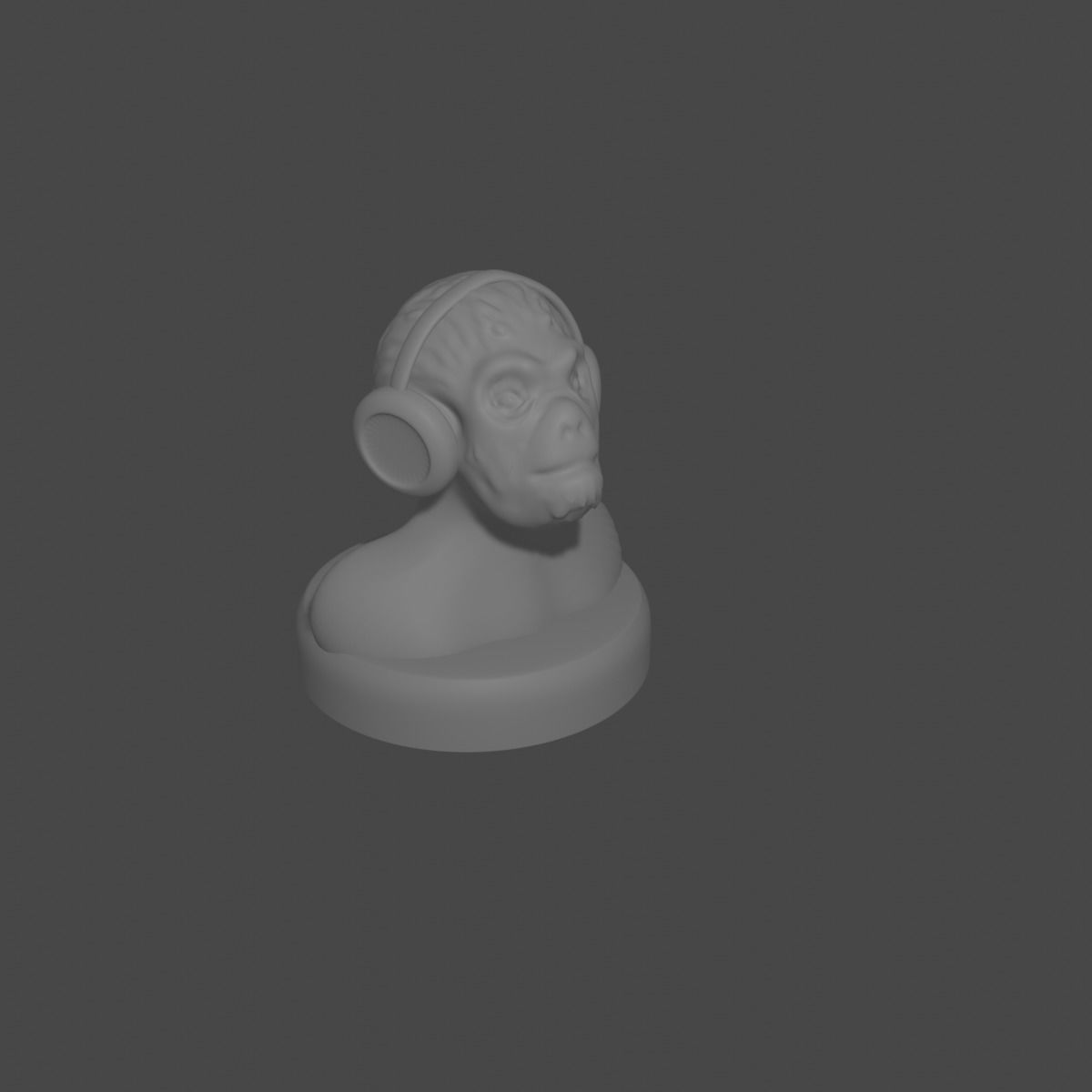 the three monkeys 3D print model_38