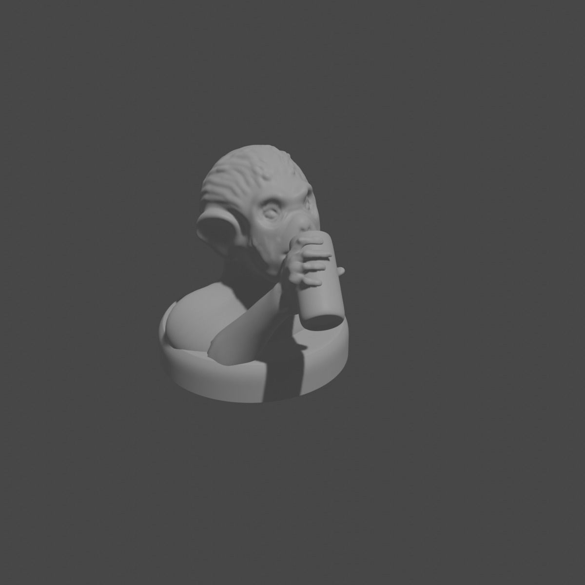 the three monkeys 3D print model_40