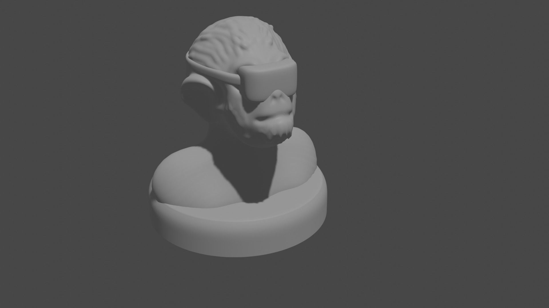 the three monkeys 3D print model_82