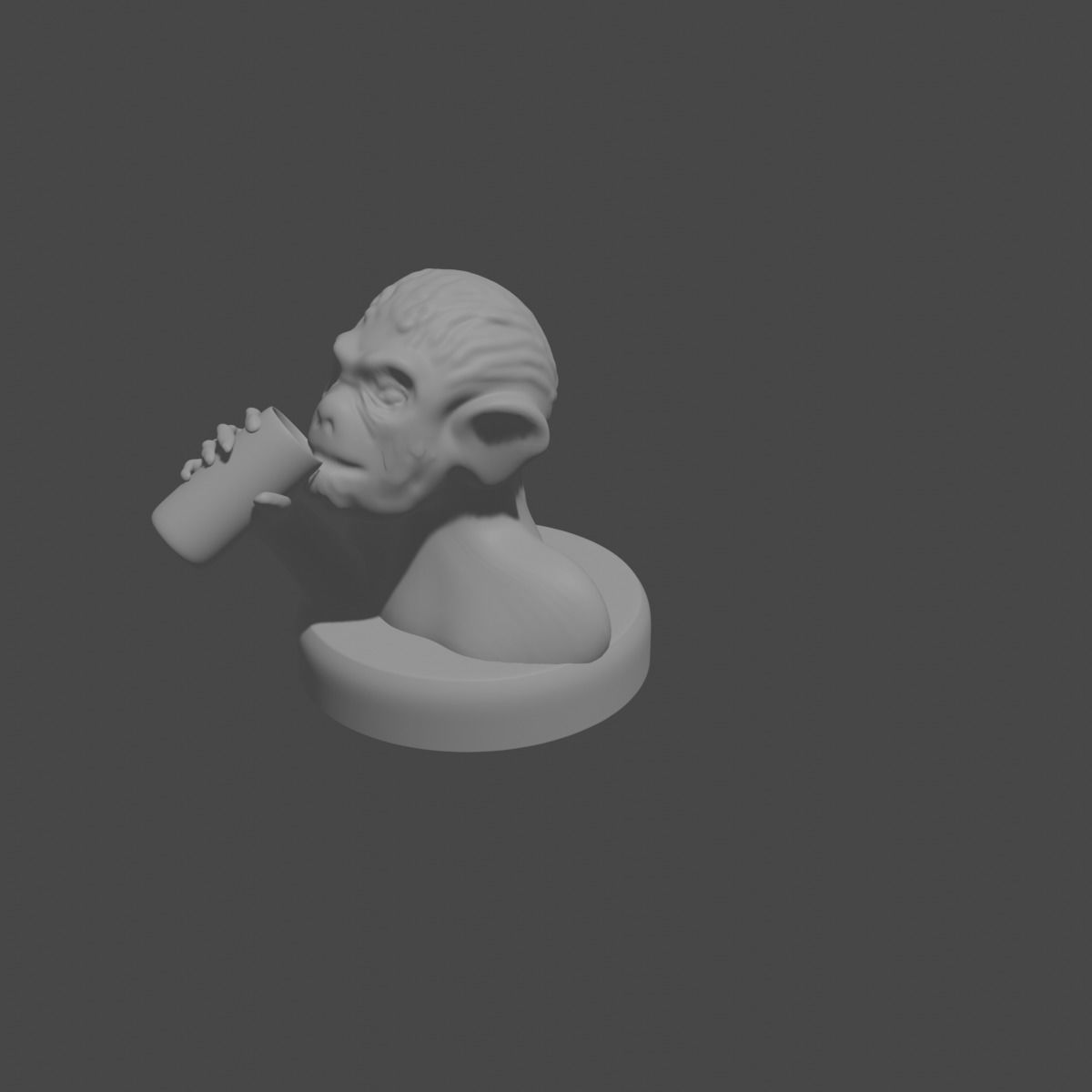 the three monkeys 3D print model_49