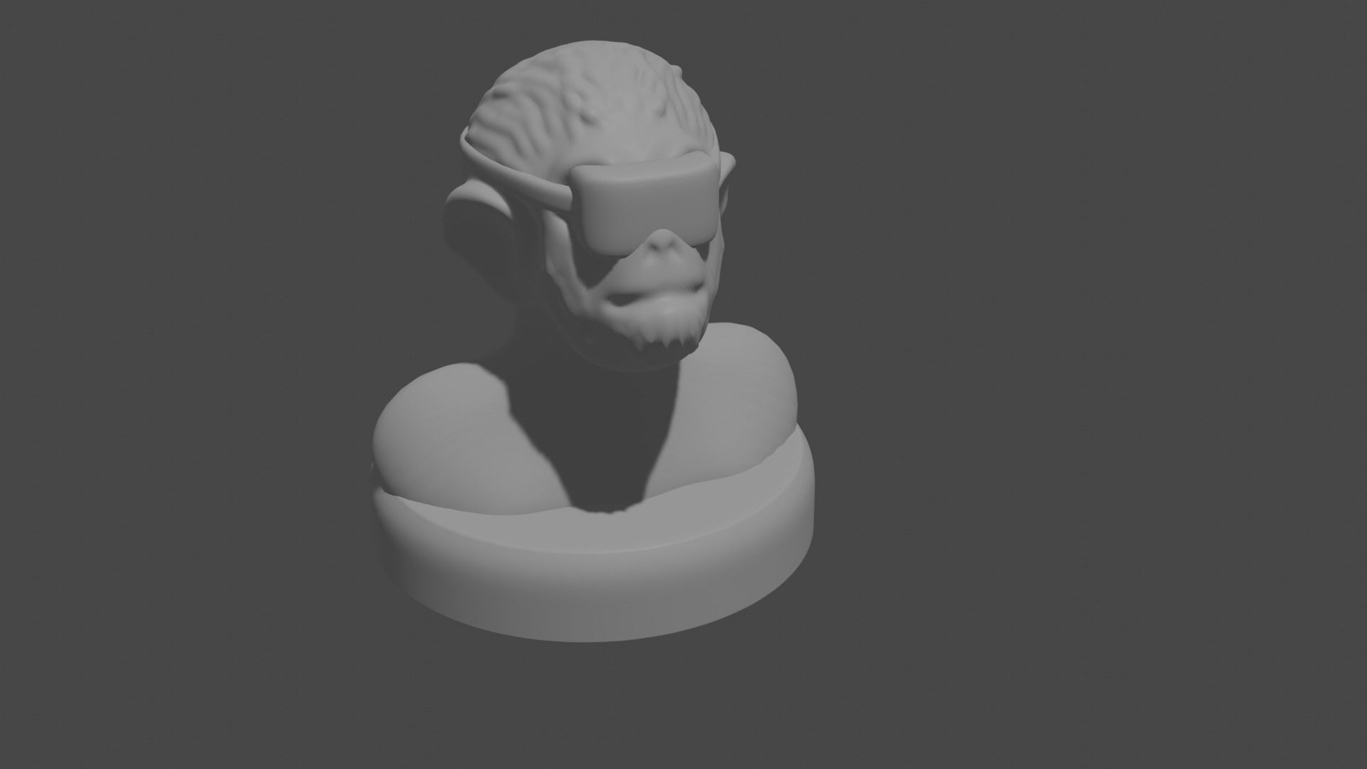 the three monkeys 3D print model_83