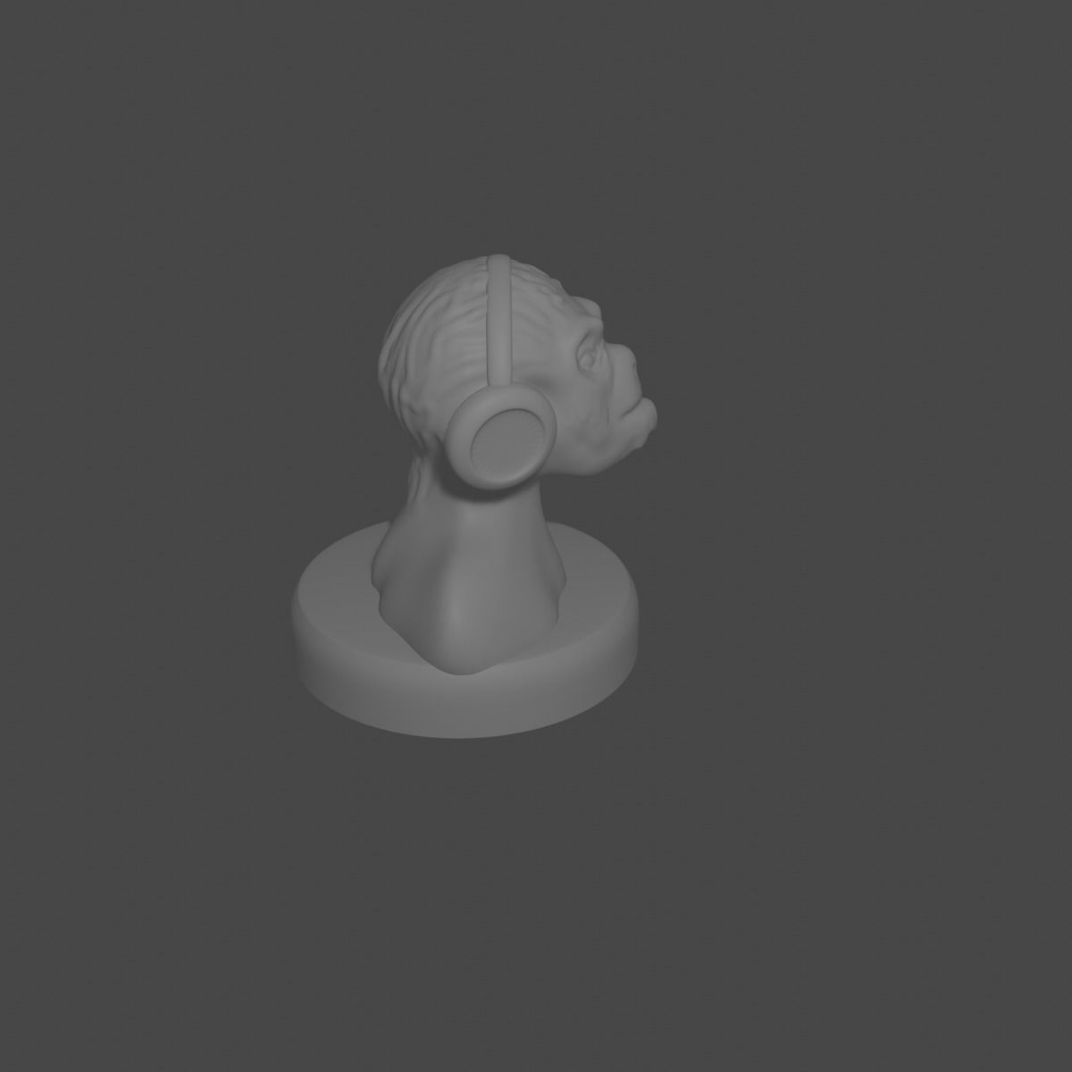 the three monkeys 3D print model_31