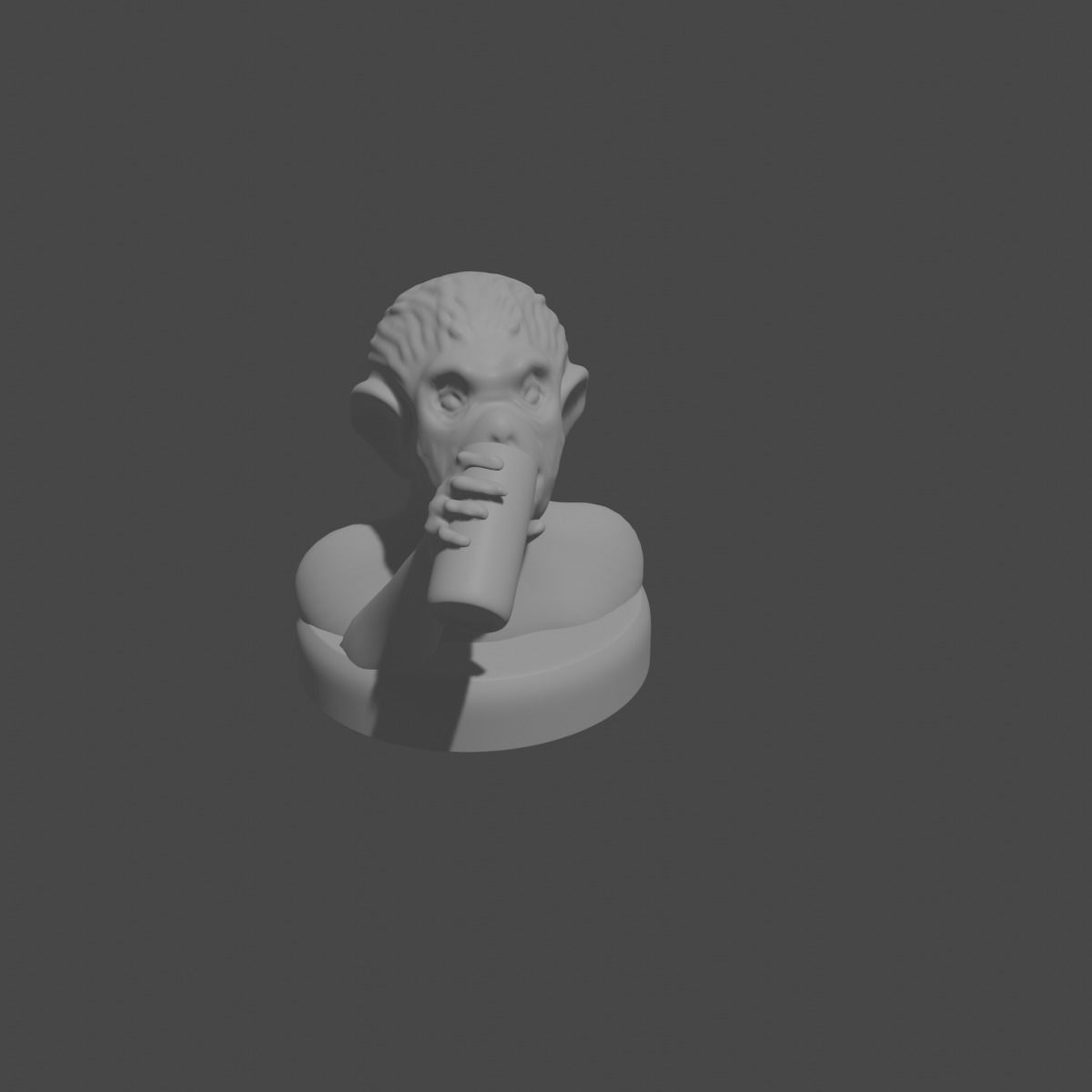 the three monkeys 3D print model_44