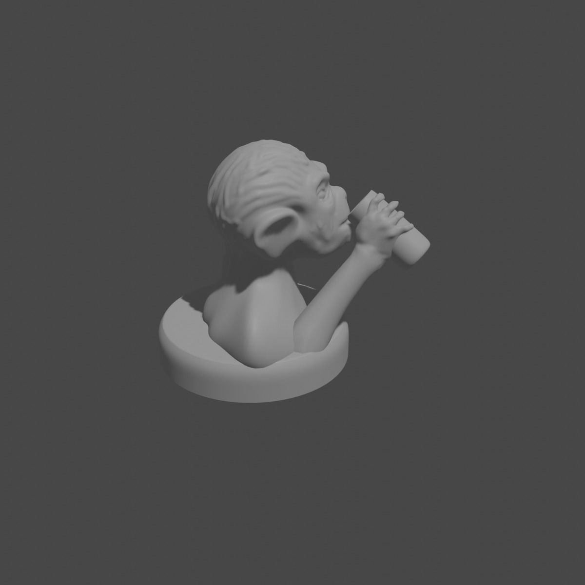 the three monkeys 3D print model_72