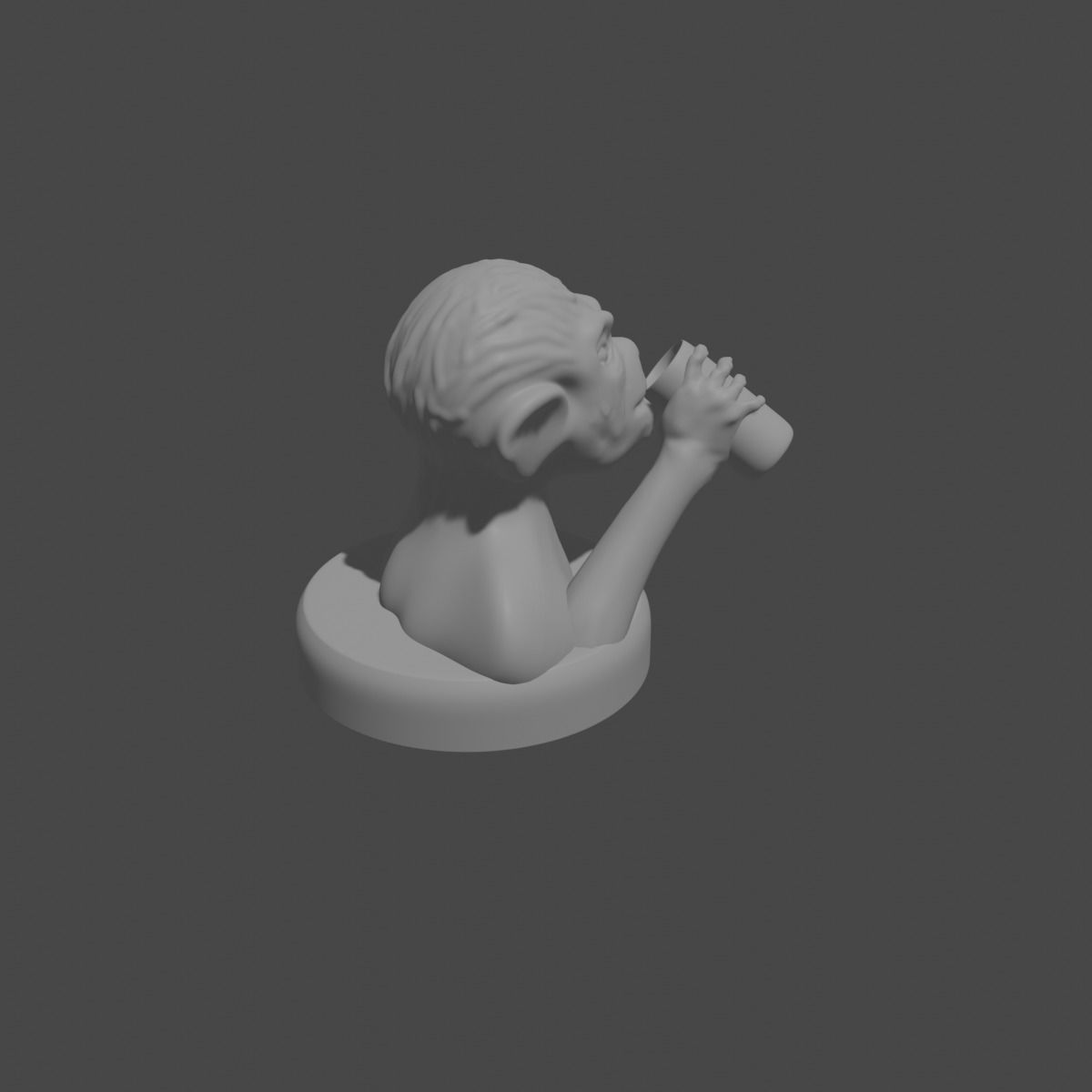 the three monkeys 3D print model_71