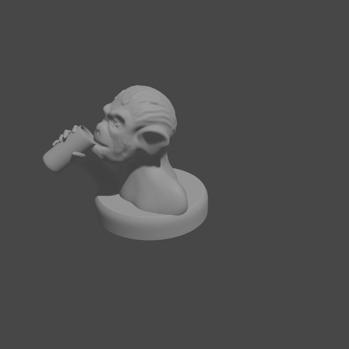 the three monkeys 3D print model_50